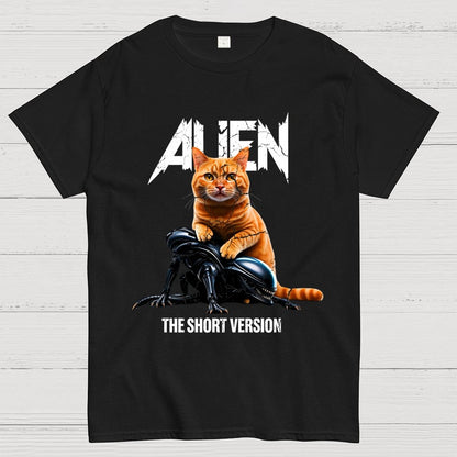 Alien Cat Heavy Geek T-Shirt