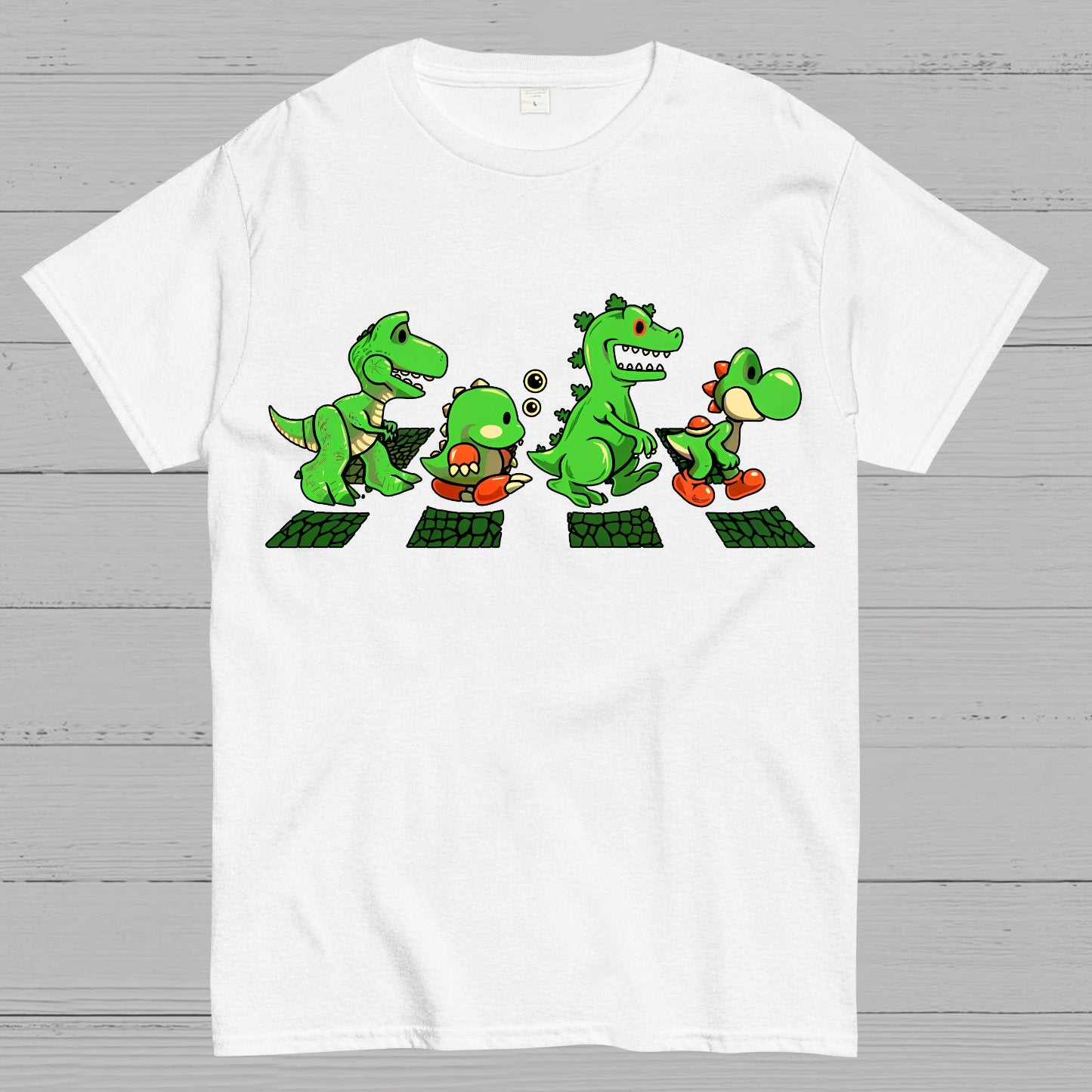 Green Scaly Road Geek T-Shirt