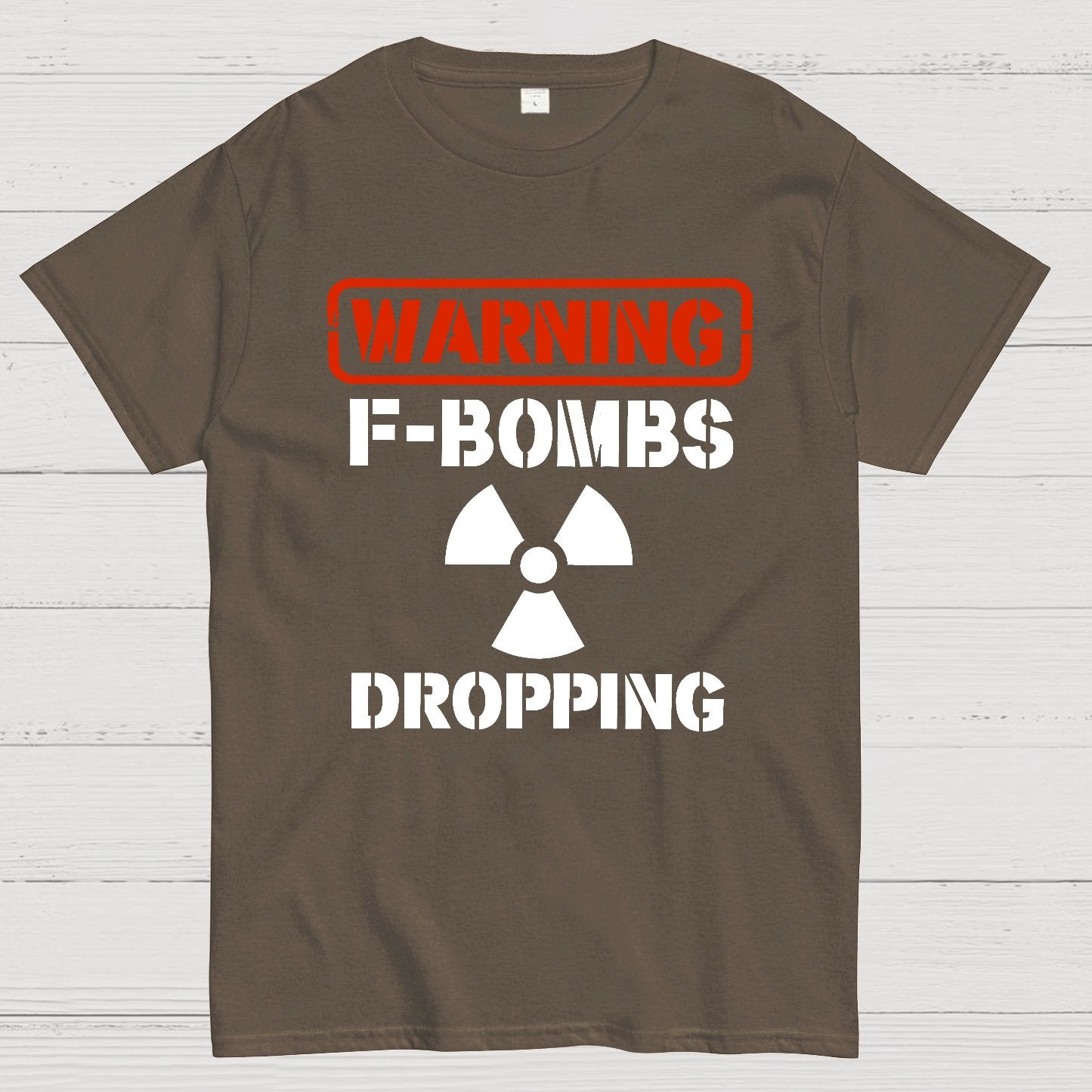 Warning F Bombs Dropping Geek T-Shirt