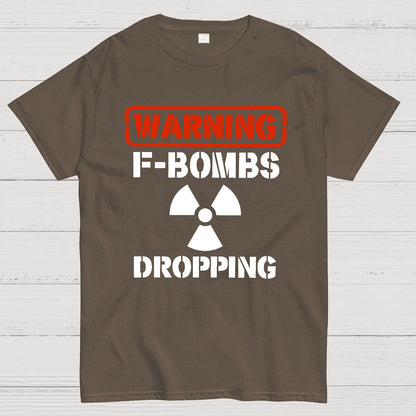 Warning F Bombs Dropping Geek T-Shirt