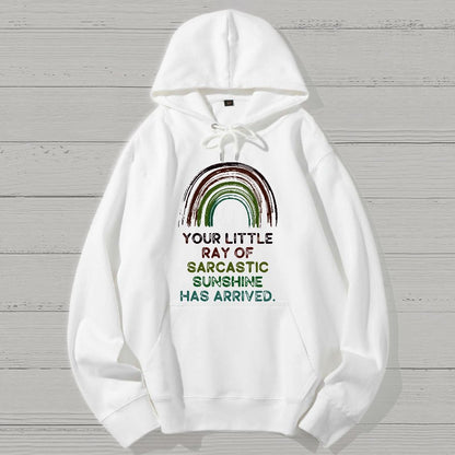 Your Little Ray of Sarcastic Sunshine Has Arrived  Geek Cotton Hoodie