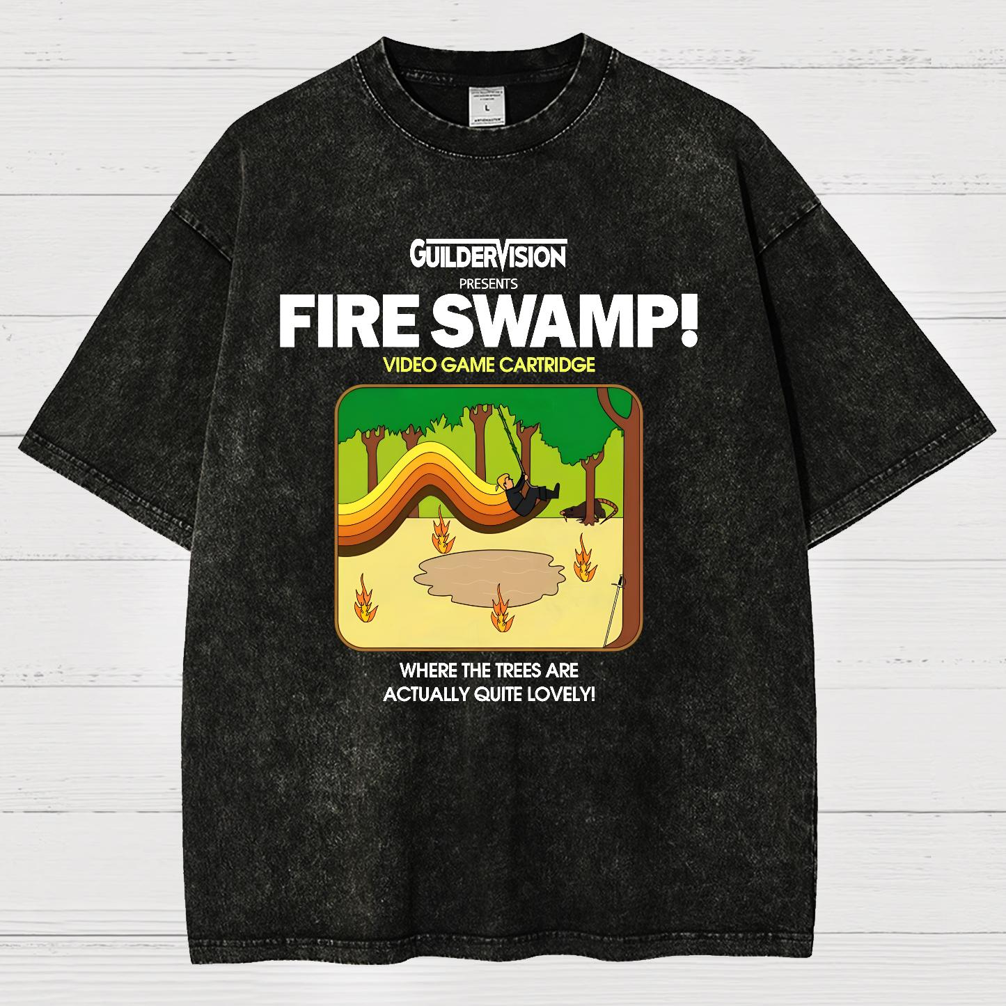 Retro Blazing Marsh Vintage Distressed T-shirt