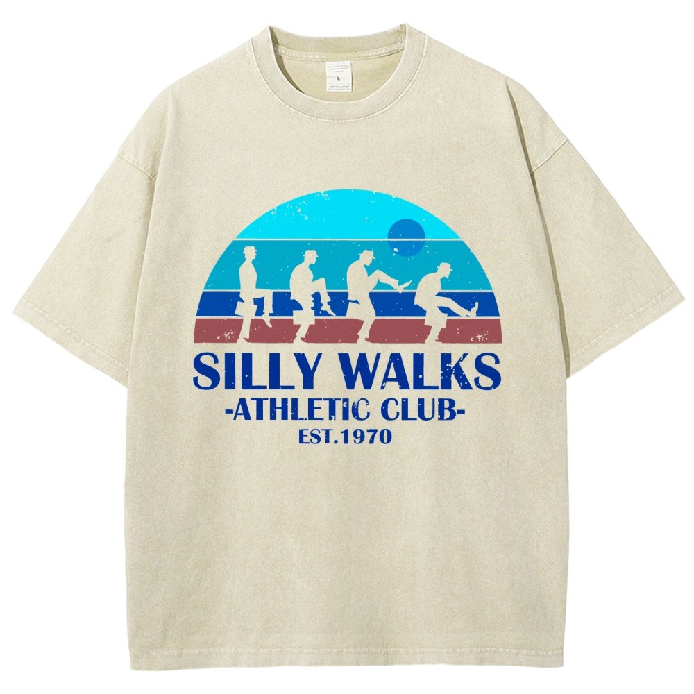 Silly Walks - Athletic Club Vintage Distressed T-shirt
