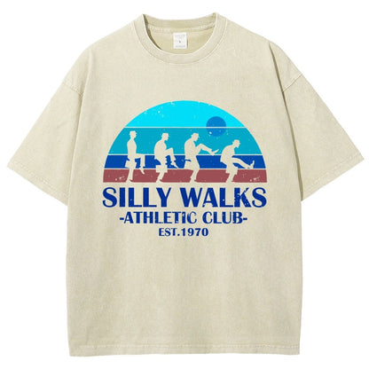 Silly Walks - Athletic Club Vintage Distressed T-shirt