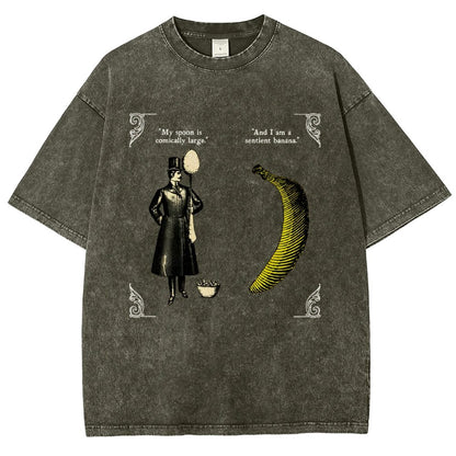 The Olde Joke Of A Big Spoon And A Banana Vintage Distressed T-shirt