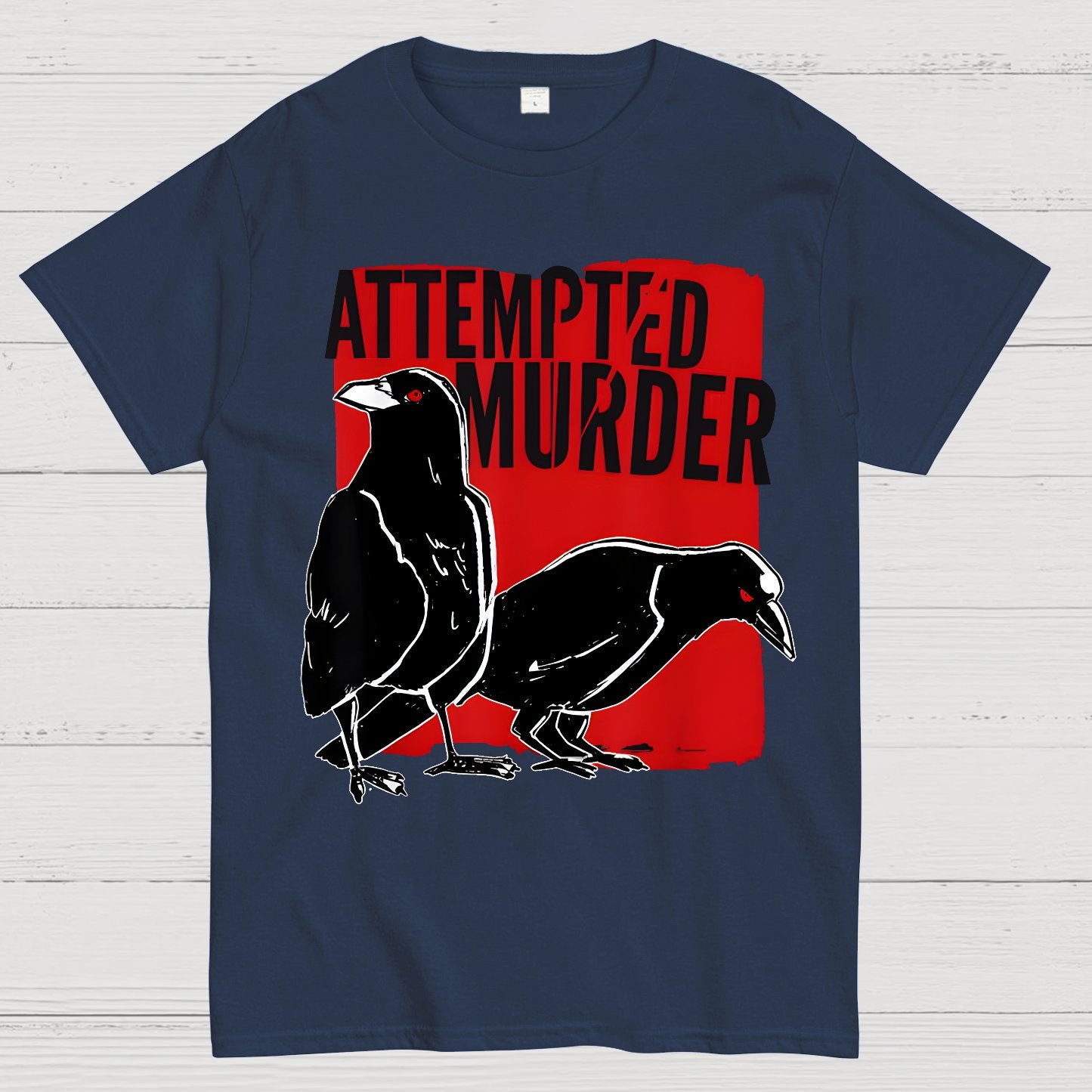 Attempted Murder Crow Geek T-Shirt