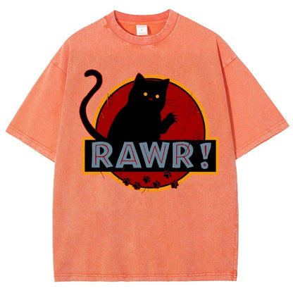 Rawr！Vintage Distressed T-shirt