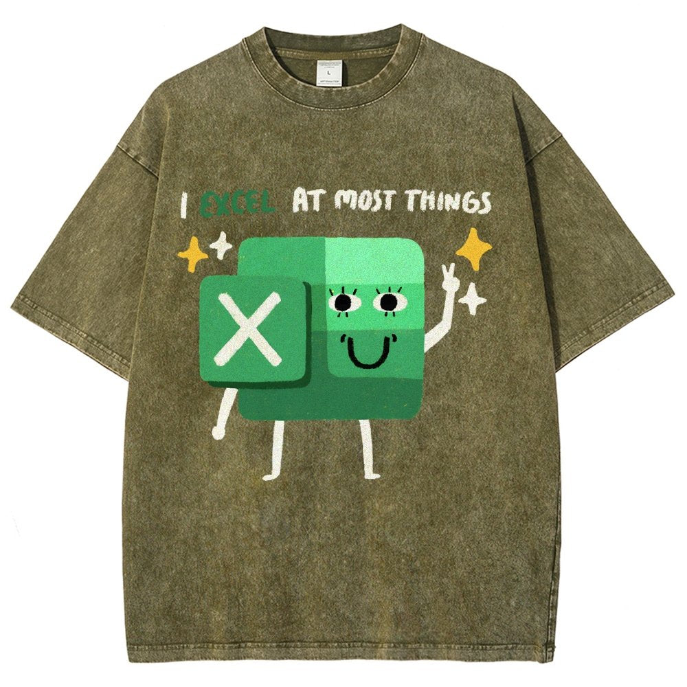 I Excel At Most Things Vintage Distressed T-shirt