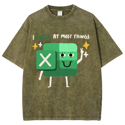 I Excel At Most Things Vintage Distressed T-shirt