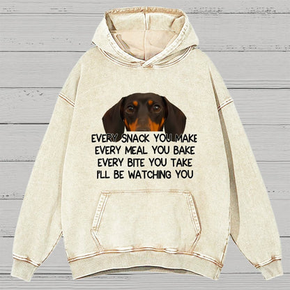 Every Snack You Make Vintage Distressed Hoodie