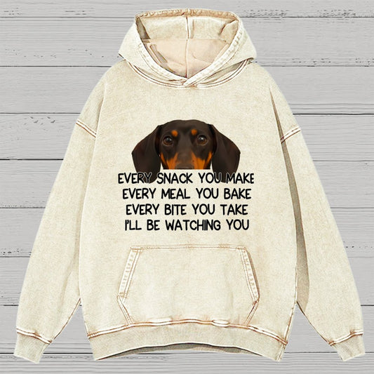 Every Snack You Make Vintage Distressed Hoodie