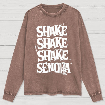 Shake Shake Shake Senora Halloween Washed Long Sleeve Tee
