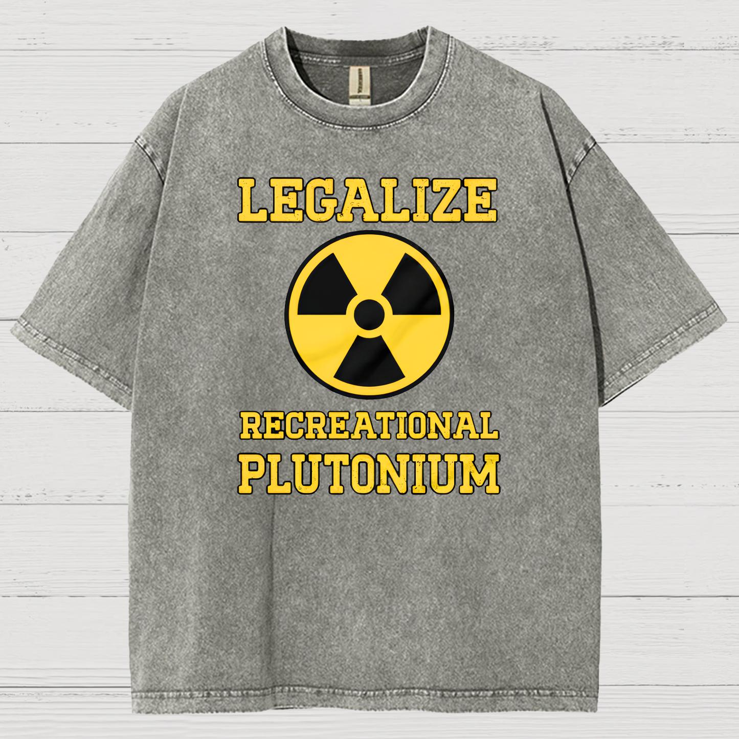 Legalize Recreational Plutonium Vintage Distressed T-shirt