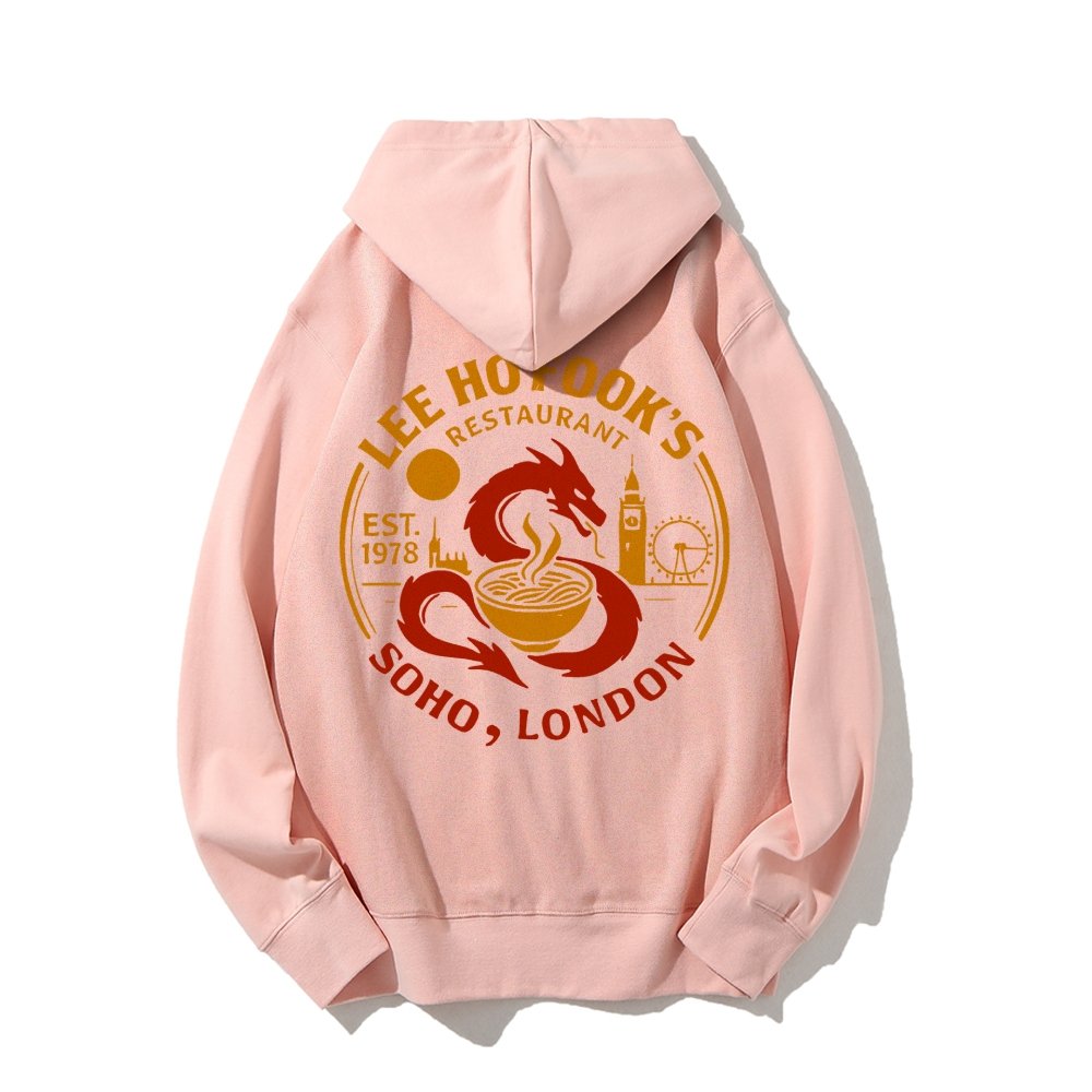 Lee Ho Fooks Printed Back Cotton Hoodie