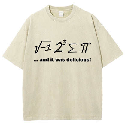Ate Sum Pi And It Was Delicious Vintage Distressed T-shirt