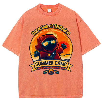 Sandy Sea Summer Camp Vintage Distressed T-shirt