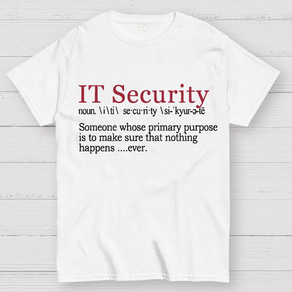 Best Funny IT Security Cybersecurity Definition Gi Geek T-Shirt
