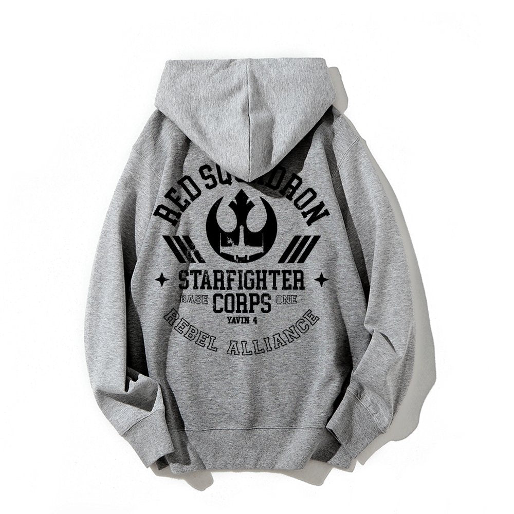 Red Team Base One Printed Back Unisex Cotton Hoodie