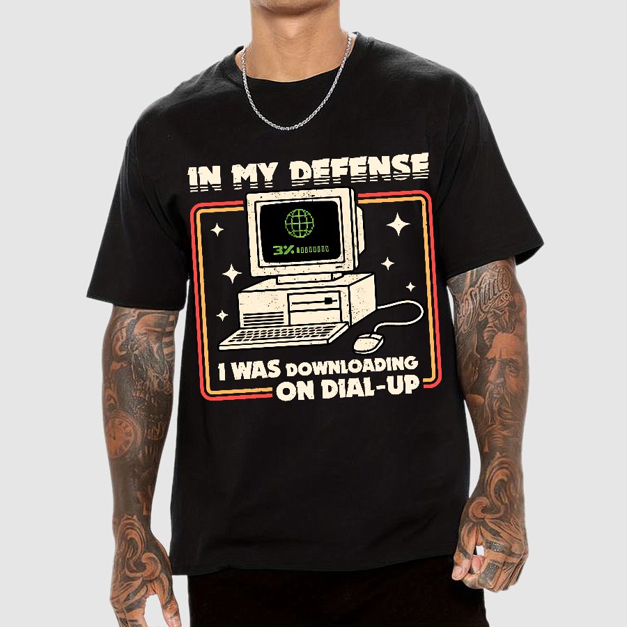 Defense Protocol Dial-Up Geek T-Shirt