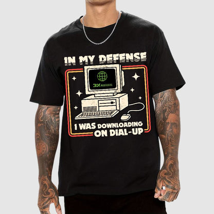 Defense Protocol Dial-Up Geek T-Shirt