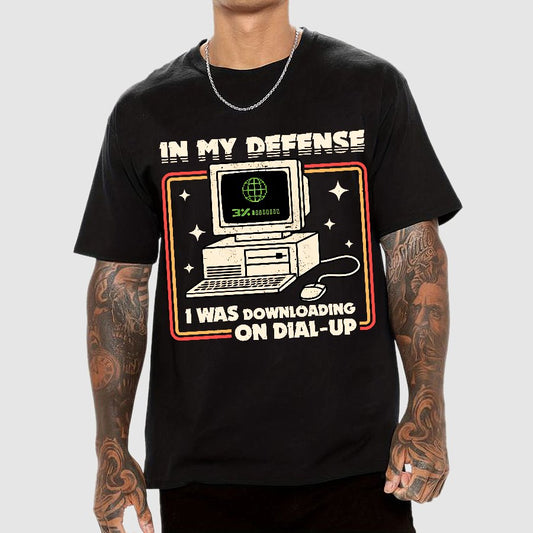 Defense Protocol Dial-Up Geek T-Shirt