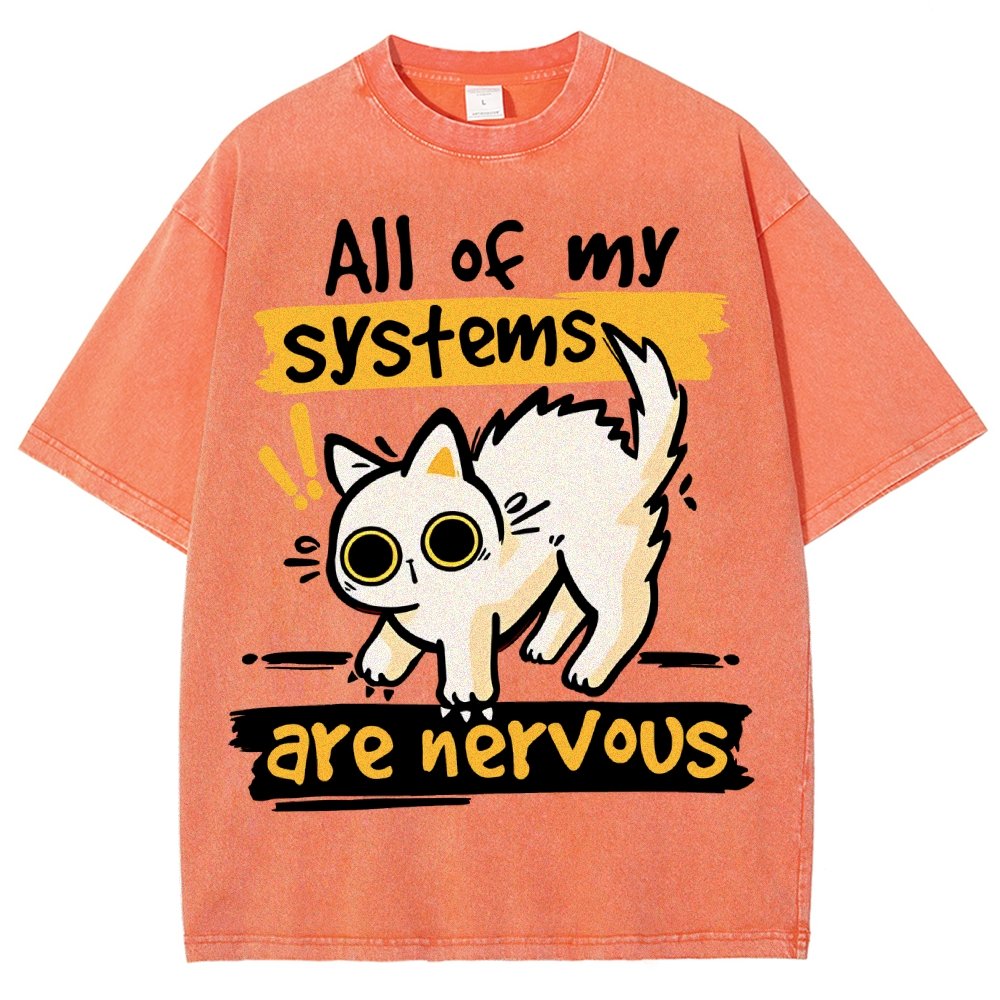 All of my Systems are Nervous Vintage Distressed T-shirt