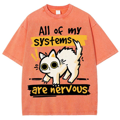 All of my Systems are Nervous Vintage Distressed T-shirt