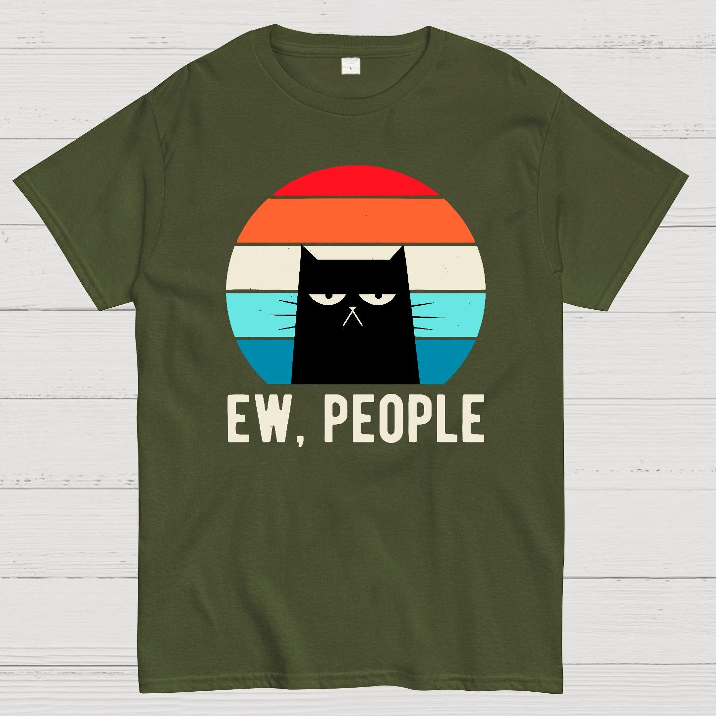 Ew People Funny Cat Geek T-Shirt