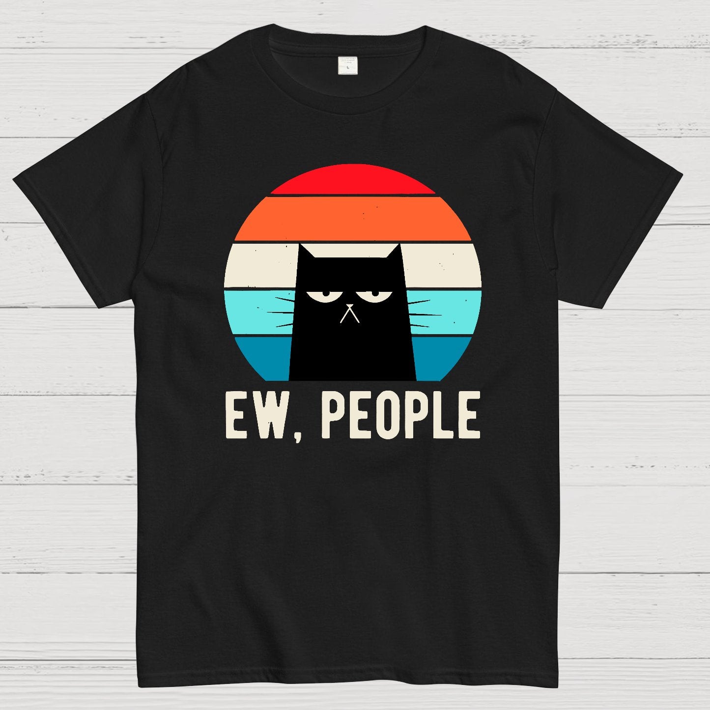 Ew People Funny Cat Geek T-Shirt