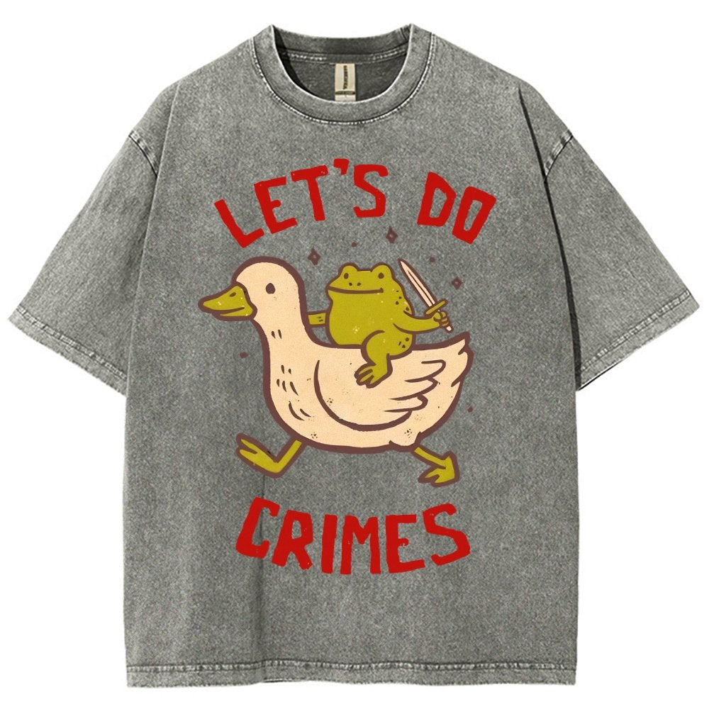 Let's do Crimes Vintage Distressed T-shirt