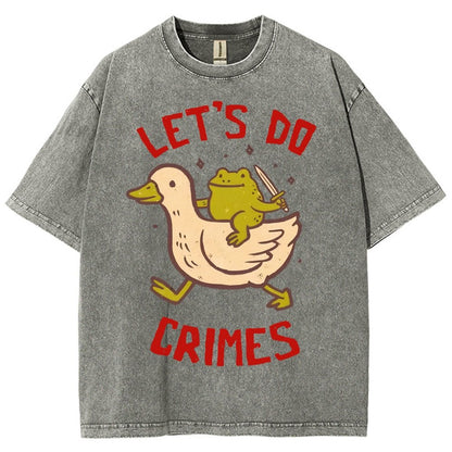 Let's do Crimes Vintage Distressed T-shirt