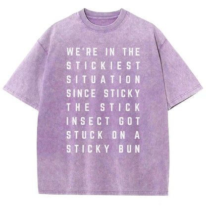 Sticky Situation Vintage Distressed T-shirt