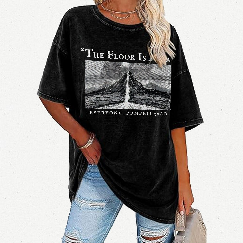 The Floor Is Lava Everyone Vintage Distressed T-shirt