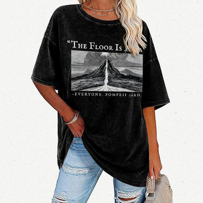 The Floor Is Lava Everyone Vintage Distressed T-shirt