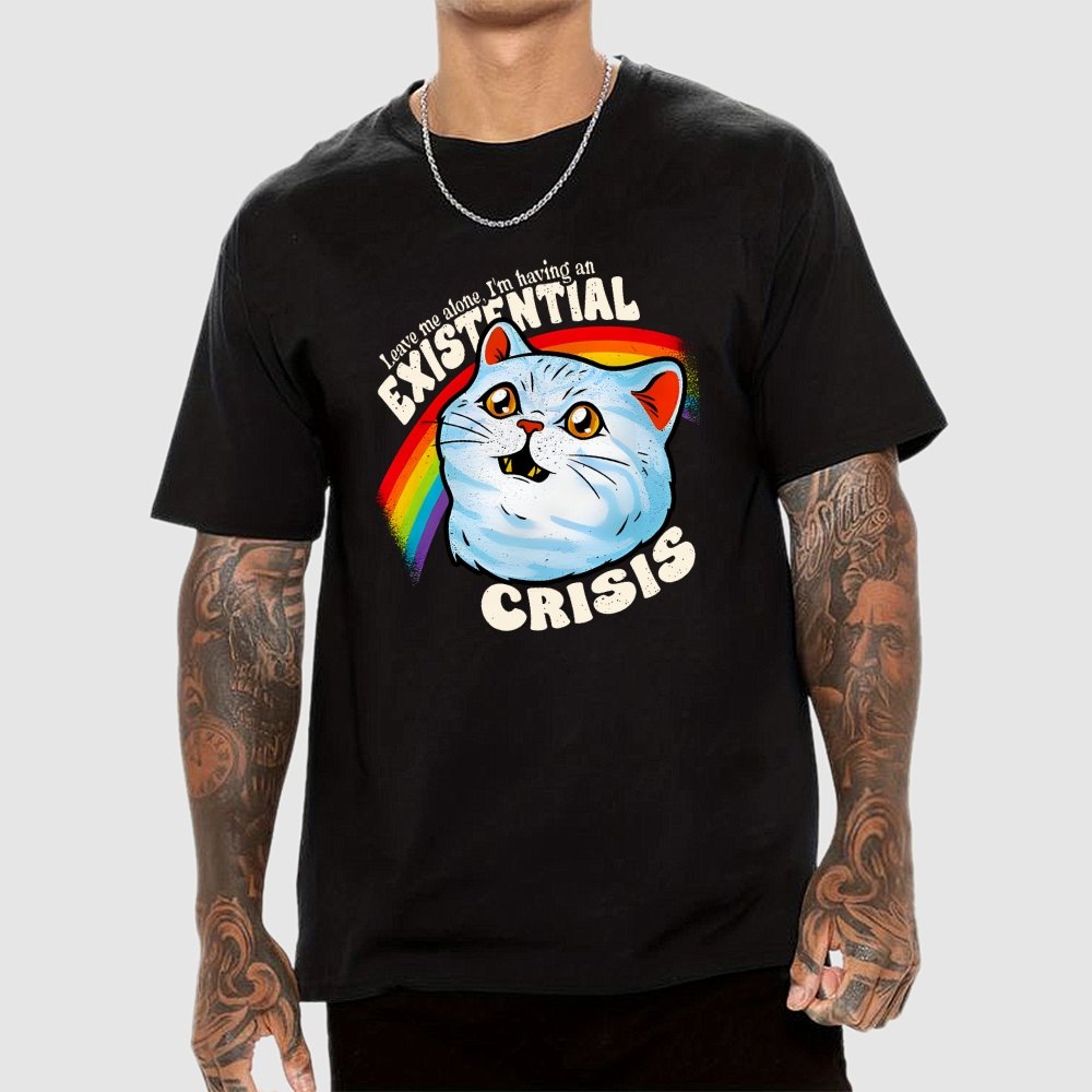 Existential Crisis Cat Geek T-Shirt