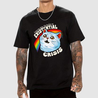 Existential Crisis Cat Geek T-Shirt