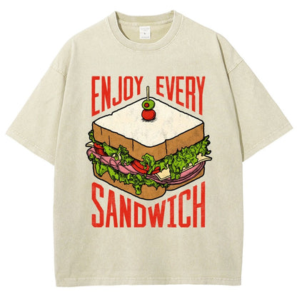 Enjoy Every Sandwich Vintage Distressed T-shirt