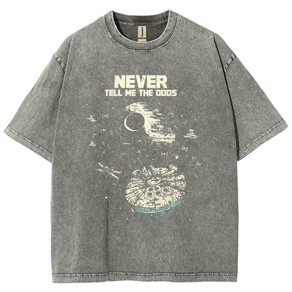 Never tell me the odds  Vintage Distressed T-shirt