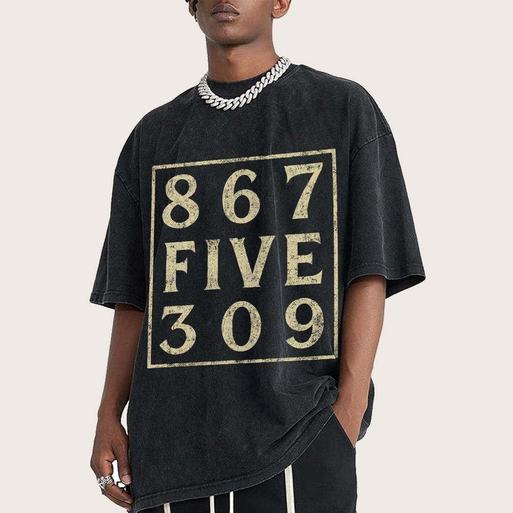 Music 867 Five 309 80S Pop Music  Vintage Distressed T-shirt