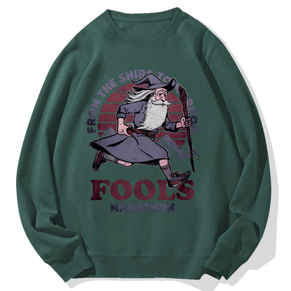 Fools Marathon Geek Cotton Sweatshirt