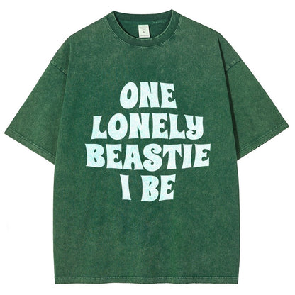 One Lonely Beastie I Be Vintage Distressed T-shirt