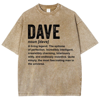 Dave Definition  Funny Dave Vintage Distressed T-shirt