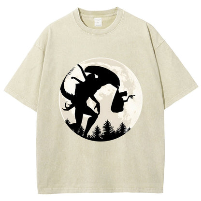 Space Creature Vintage Distressed T-shirt