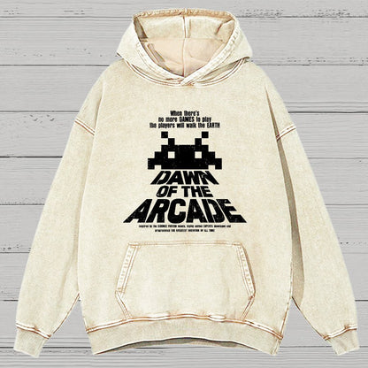 Dawn Of The Arcade Vintage Distressed Hoodie