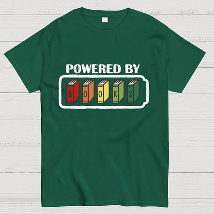 Powered by Books Geek T-Shirt