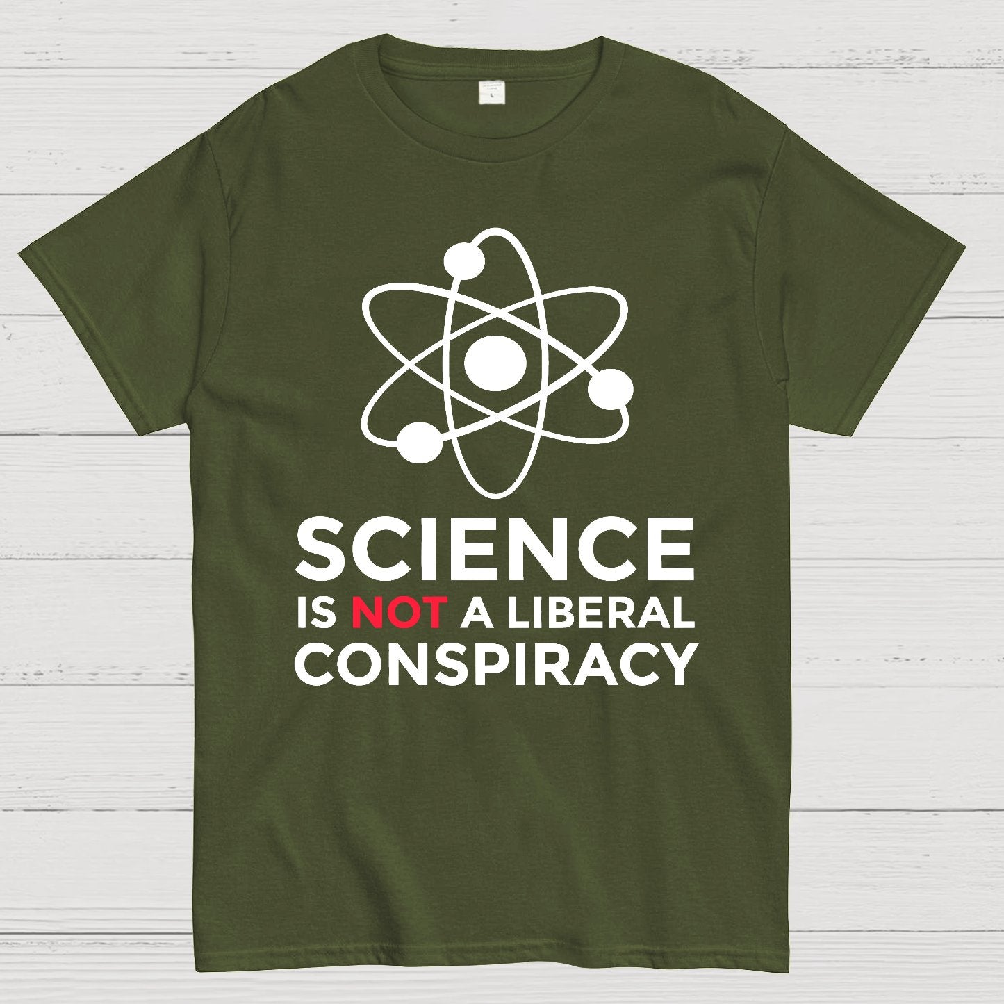 Science Is Not A Liberal Conspiracy Geek T-Shirt