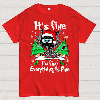 It's Fine I'm Fine Everything Is Fine Geek T-Shirt