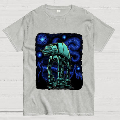 Armored Tank Starry Night Geek T-Shirt
