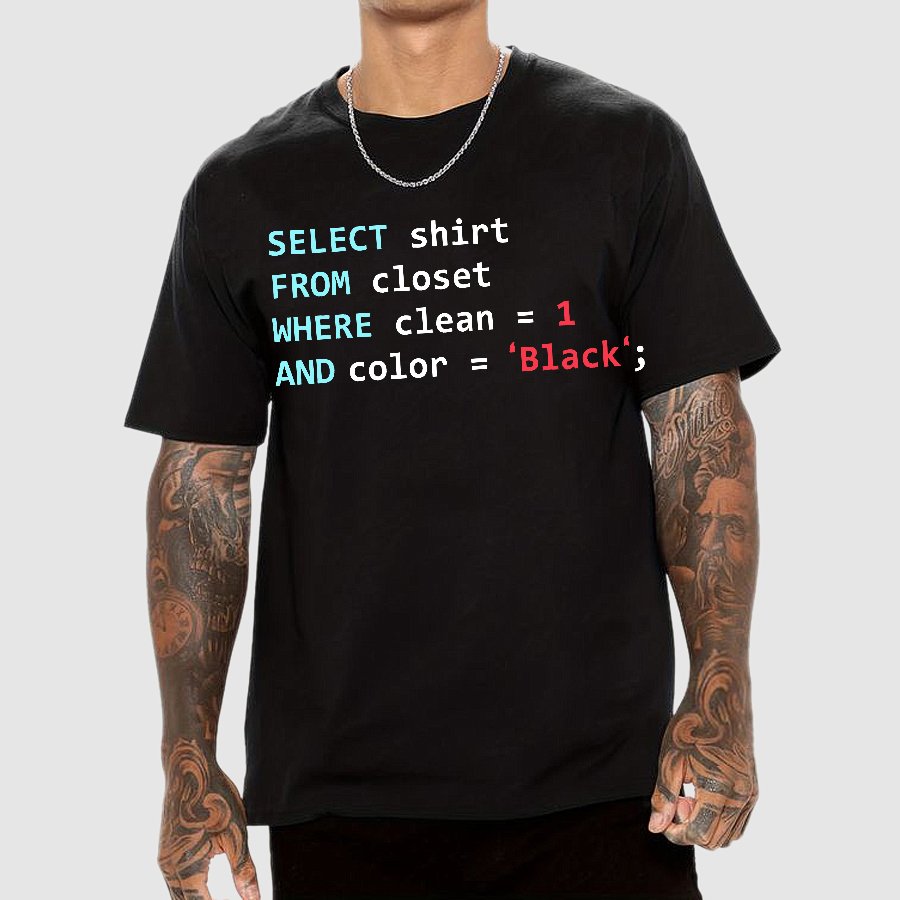 Programmer Database Geek T-Shirt