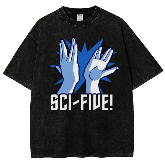 Sci-Five Vintage Distressed T-shirt
